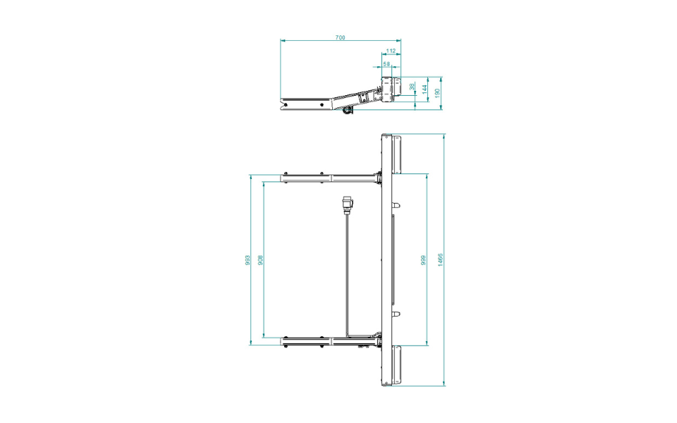 Number and light Bar Mercedes GFK-Feder